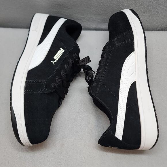 Puma Iconic Men's Low Comp Safety Toe Work Sneaker, Size 8.5 M, Black Suede - Picture 4 of 8